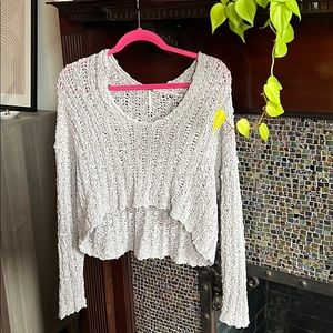 XS Grey Cropped FP Sweater